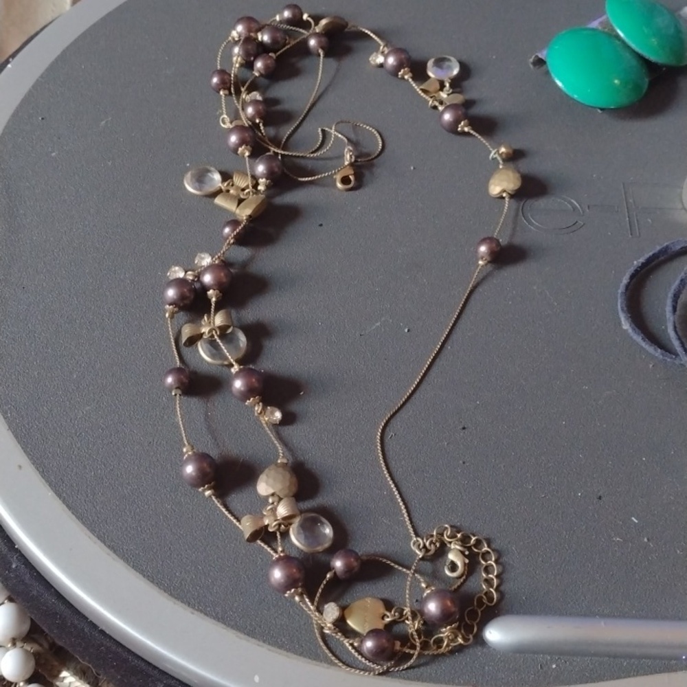 Betsy Johnson necklace Earrings Handcrafted Necklace - Picture 2 of 4